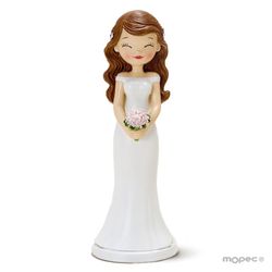 Figura pastel novia Pop&Fun ojitos cerrados (21cm)