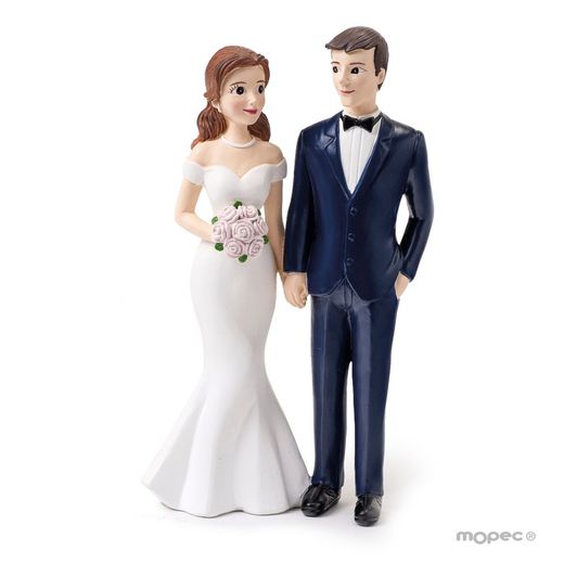 Figura pastel novios Darling de pie novio con esmoquin 21cm de Mopec