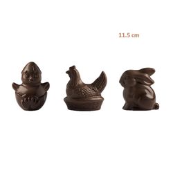 Figuras surtidas chocolate negro 60 gramos de Simon Coll. Figuras de chocolate de Pascua