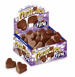 Corazones de Fini (nubes con chocolate)