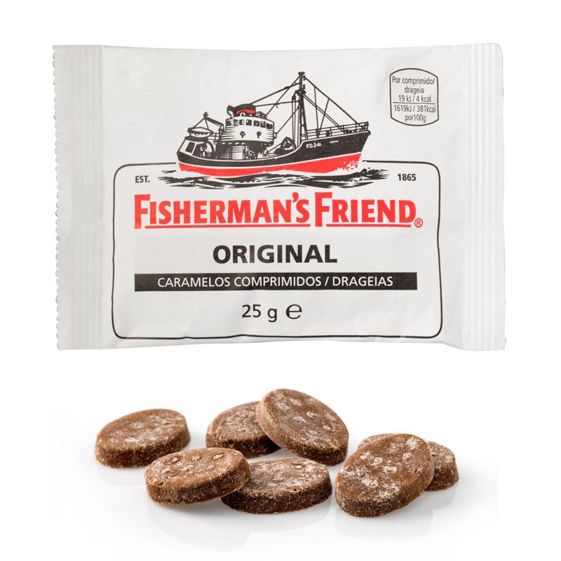 Fisherman'S Friend Original Caramelo extrafuerte de regaliz eucalipto mentolado 12 unidades