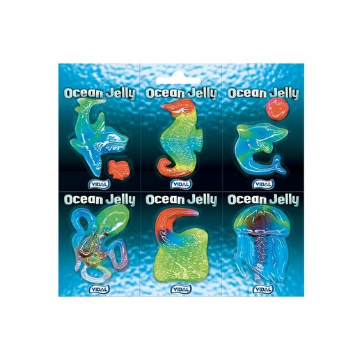 Gelatinas Ocean Jelly (66 unidades) de Vidal. Gelatina de animales marinos