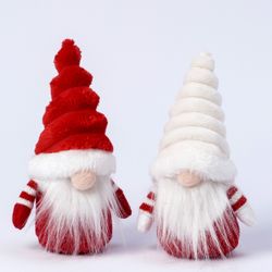 Gnomo gorro rojo y blanco, 16cm., surtido min.2