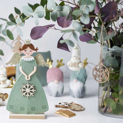 Gnomo gorro verde y rosa surtido, min.4 12,5 cm