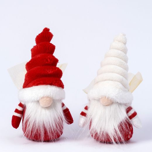 Gnomos gorro en color rojo y blanco con 1 bombón