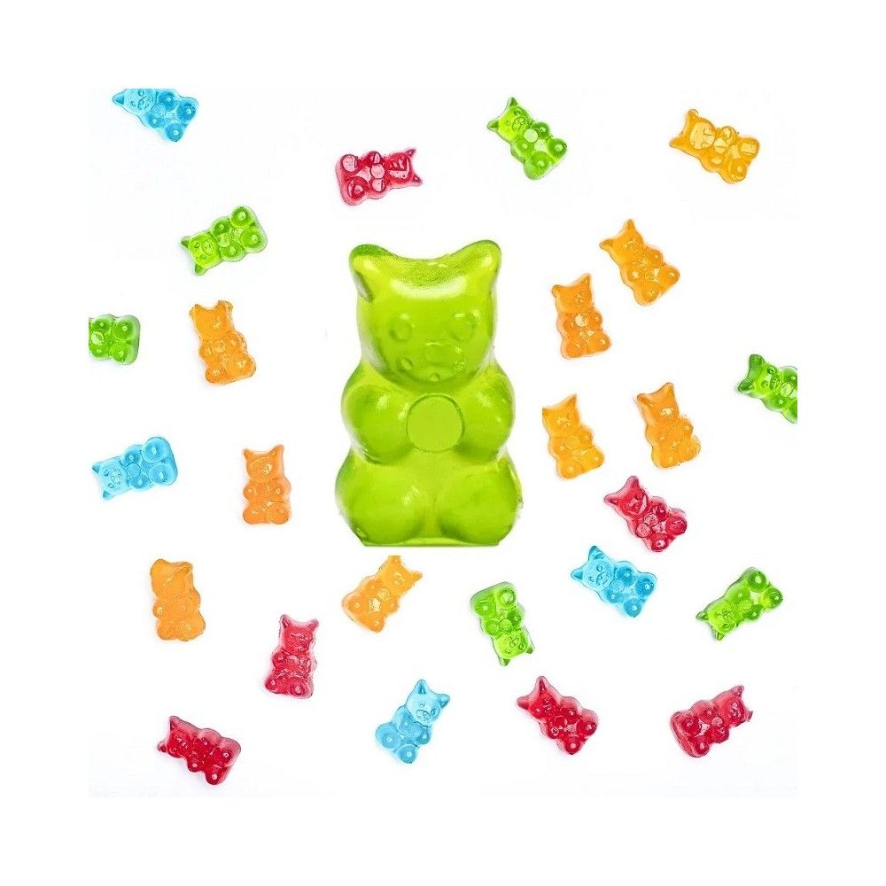 Golosinas sin azúcar Minimelis Ositos Transparentes brillo 1 Kg