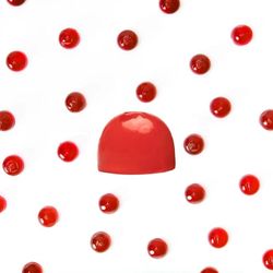 Bonbons sans sucre Minimelis Red Pearls Fraise Glitter