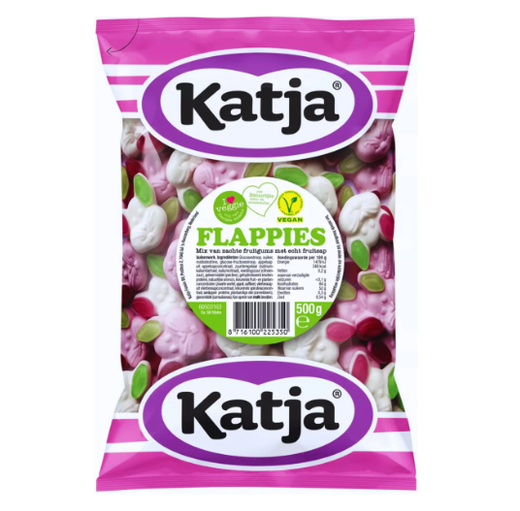 Golosinas veganas Flappies Conejitos (500 gramos) de Katja