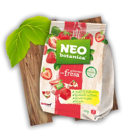 Caramelle gommose vegane alla fragola senza zucchero Neo Botanica