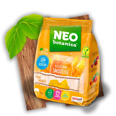 Caramelle gommose vegane senza zucchero all'ananas e al mango Neo Botanica