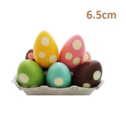 Huevos Chocolate Pascua Fantasía de colores (12 unidades de 35gramos) de Agaraagar