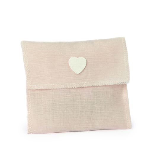Juego 3 en raya de madera Cruz rosa y beige