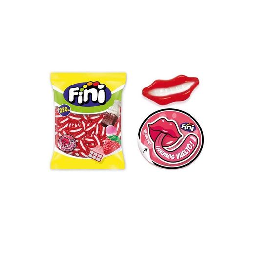 Labios fresa Fini. Golosina fresa con forma de labios