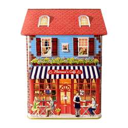 Lata bombones praliné leche 'Casita Café roja' 150g