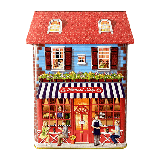 Lata bombones praliné leche 'Casita Café roja' 150g
