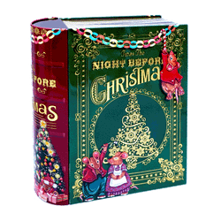 Lata bombones praliné leche 'Libro ratoncitos de navidad' con 600 gramos de bombones de Praliné de Chocoday