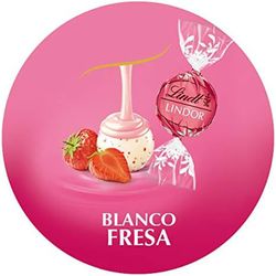 Lindor Chocolats Blancs à la Fraise (2Kg) 160 unités