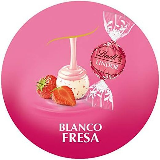 Lindor Chocolats Blancs à la Fraise (2Kg) 160 unités