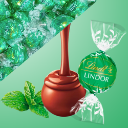 Bombones Lindor Menta Negro (2kg) 160 unidades