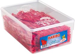 Regaliz Mega torcidas de fresa Haribo (200 unidades)