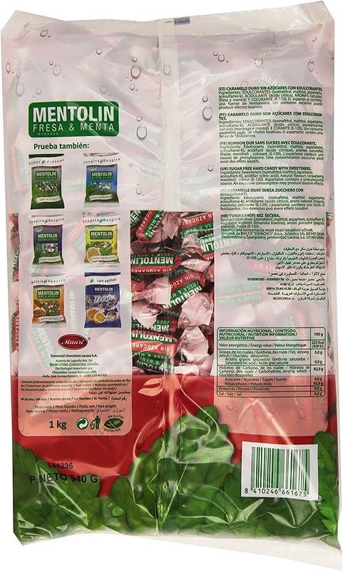 Mentolino Fragola Menta Senza Zucchero 1Kg.