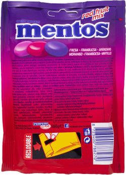 Mentos Red Fruit Mix, Caramelle Masticabili con Succo di Frutta – Bustine da 160 grammi