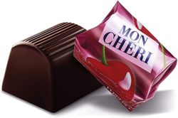 Bombones Mon Cheri T-5 (15 unidades). Bombones de chocolate negro y licor