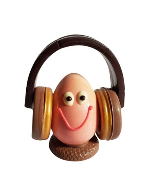 Mona de Pascua Chocolate Huevo con Auriculares (120gramos) Agaraagar
