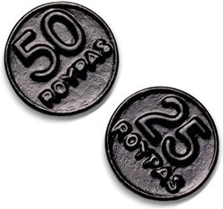 Monedas regaliz negras Roypas