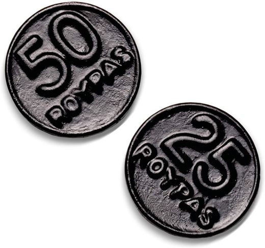 Monedas regaliz negras Roypas