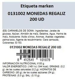Monedas regaliz negras Roypas