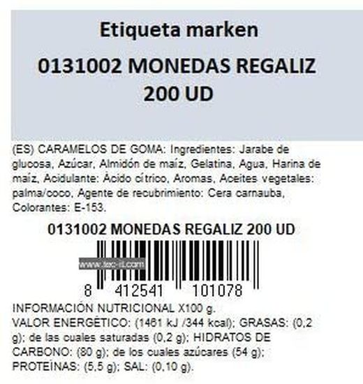 Monedas regaliz negras Roypas