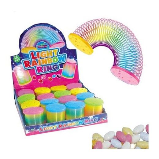 Muelle Light Rainbow Ring 16Uds Fantasy Toys