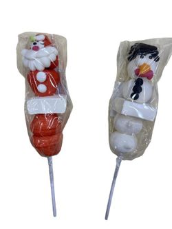 Nube papa noel y muñeco de nieve (pincho) 20 unidades