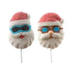 Nubes Santa Claus (pincho) 18 unidades. Piruletas de 35 gramos de Bip Candy