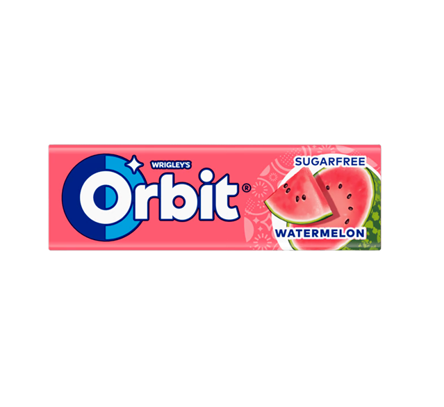 Chicles Orbit Grageas Sandia (30 unidades) Sin azúcar 15 unidades