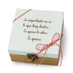 Pack regalo corazones Te Quiero 12,5x6,5x12,5cm.