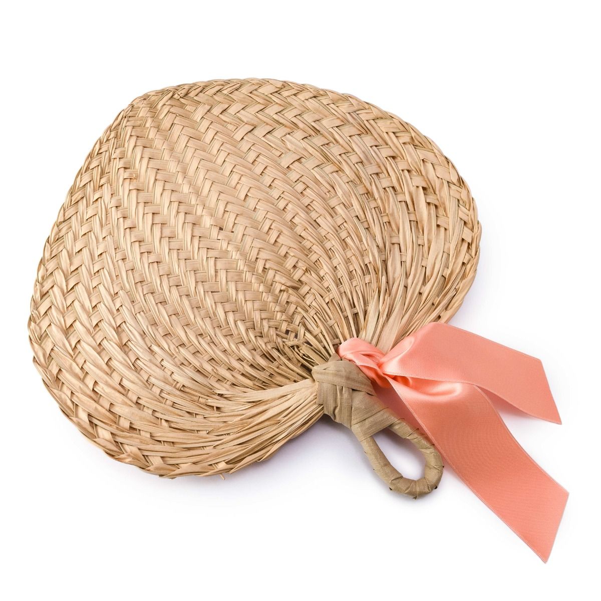 Paipay hoja de palma adornado salmón