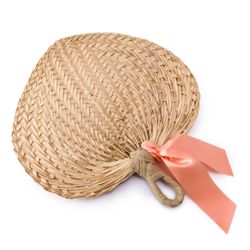 Paipay hoja de palma adornado salmón