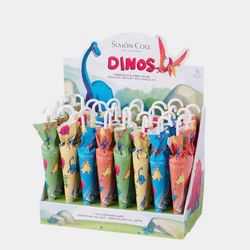 Paraguas Chocolate Dinosaurios 15Gr 32Uds Simon Coll