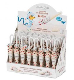 Paraguas de Chocolate Blanco 10gramos de Simon Coll