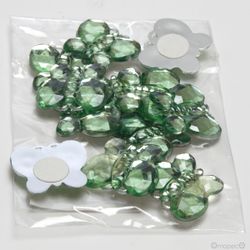 Pegatina mariposa cristal verde