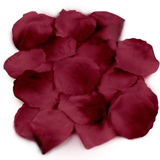 Pétalos de rosa granates, precio x bolsa de 144u.