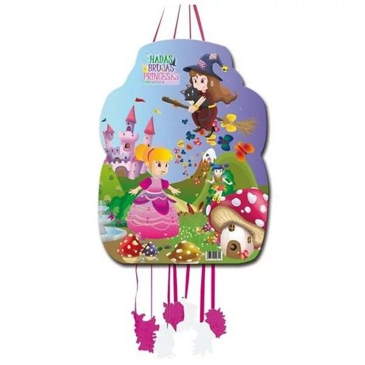 Piñata Perfil Hadas Brujas Princesas