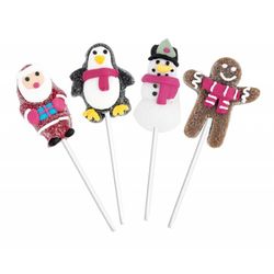 Piruletas de Navidad de golosina 10 gramos (24 unidades)