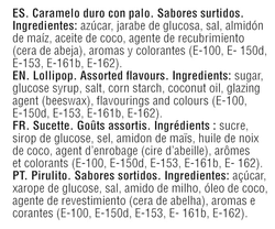 Piruletas sabor a tartas de Cerdan, Piruleta sabor a flan, oreo, cheese cake