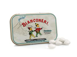 Regaliz Amarelli Bianconeri Menta recubierta de azúcar (50gr)