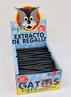 Regaliz negro Light L de El Gato (200 unidades) de Saet