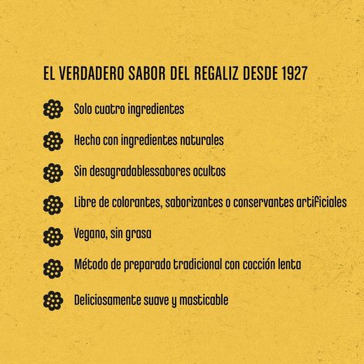 Regaliz Panda Natural negra (36 unidades)