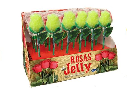 Rosas amarillas de Cool Candies (18 unidades)